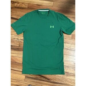 Under Armour UA Green Heatgear Athletic Short Sleeve T-Shirt Men's Size Medium